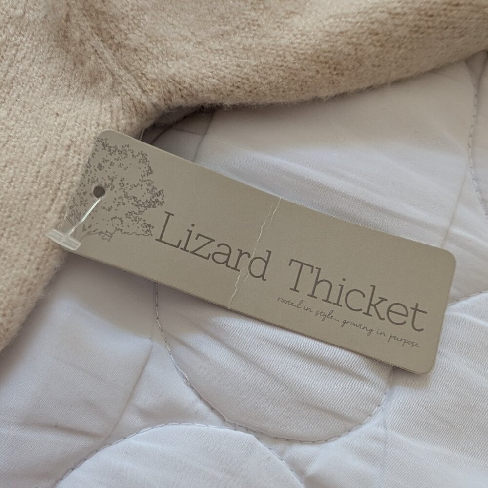NWT Lizard Thicket cream bodycon sweater dress Medium boutique - Picture 9 of 12